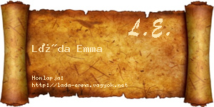 Láda Emma névjegykártya